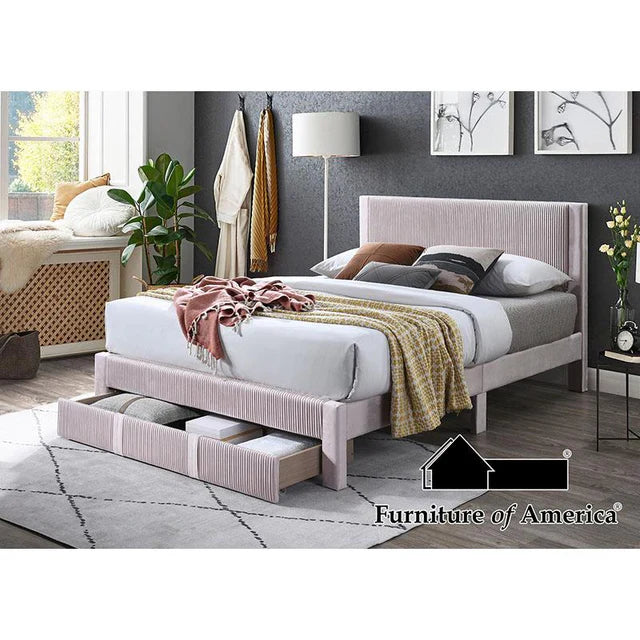 TM7104PK-Q Melba Queen Platform Bed with Drawer