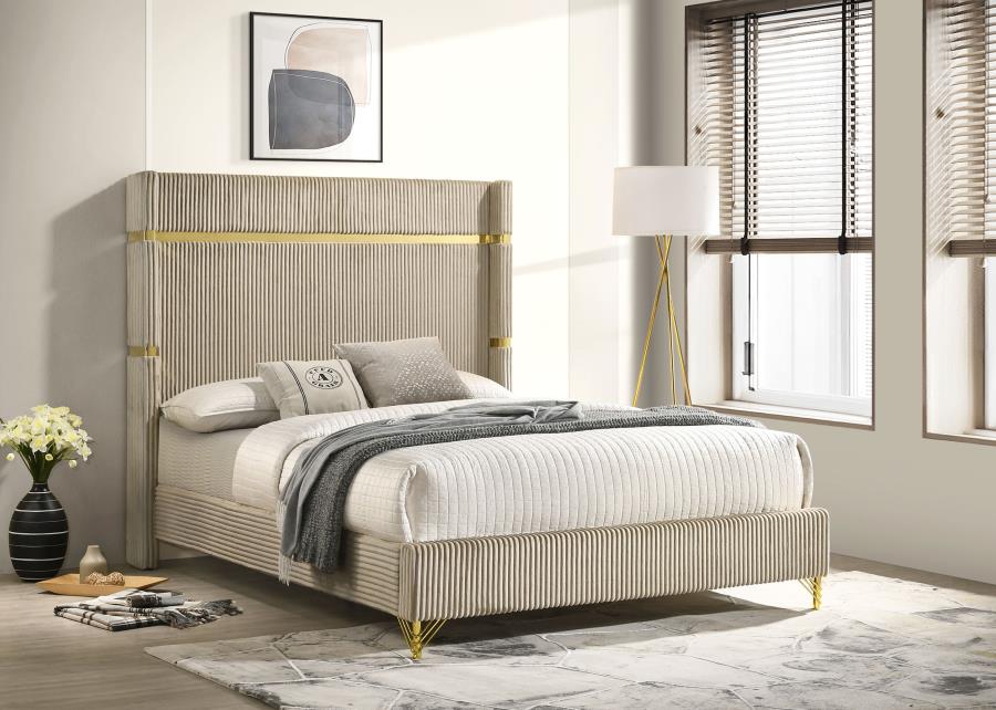 Lucia Wing Back 3-PC Queen Bedroom Set