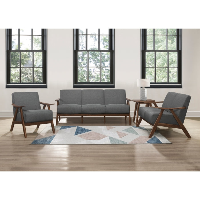 1138GY-3 Damala Sofa - Grey