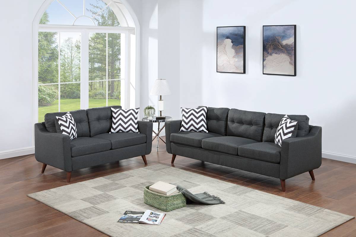F8443 2Pc Sofa and Loveseat Set