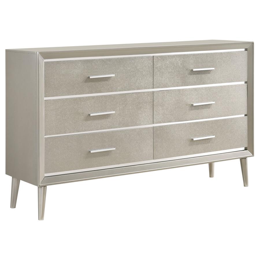 Ramon Queen Panel Bedroom Set Metallic - Sterling