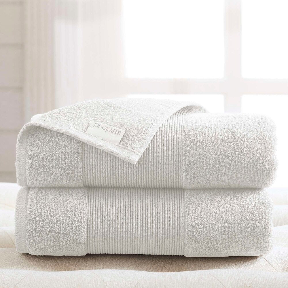 Ensemble de 2 draps de bain surdimensionnés Modern Threads Air Cloud