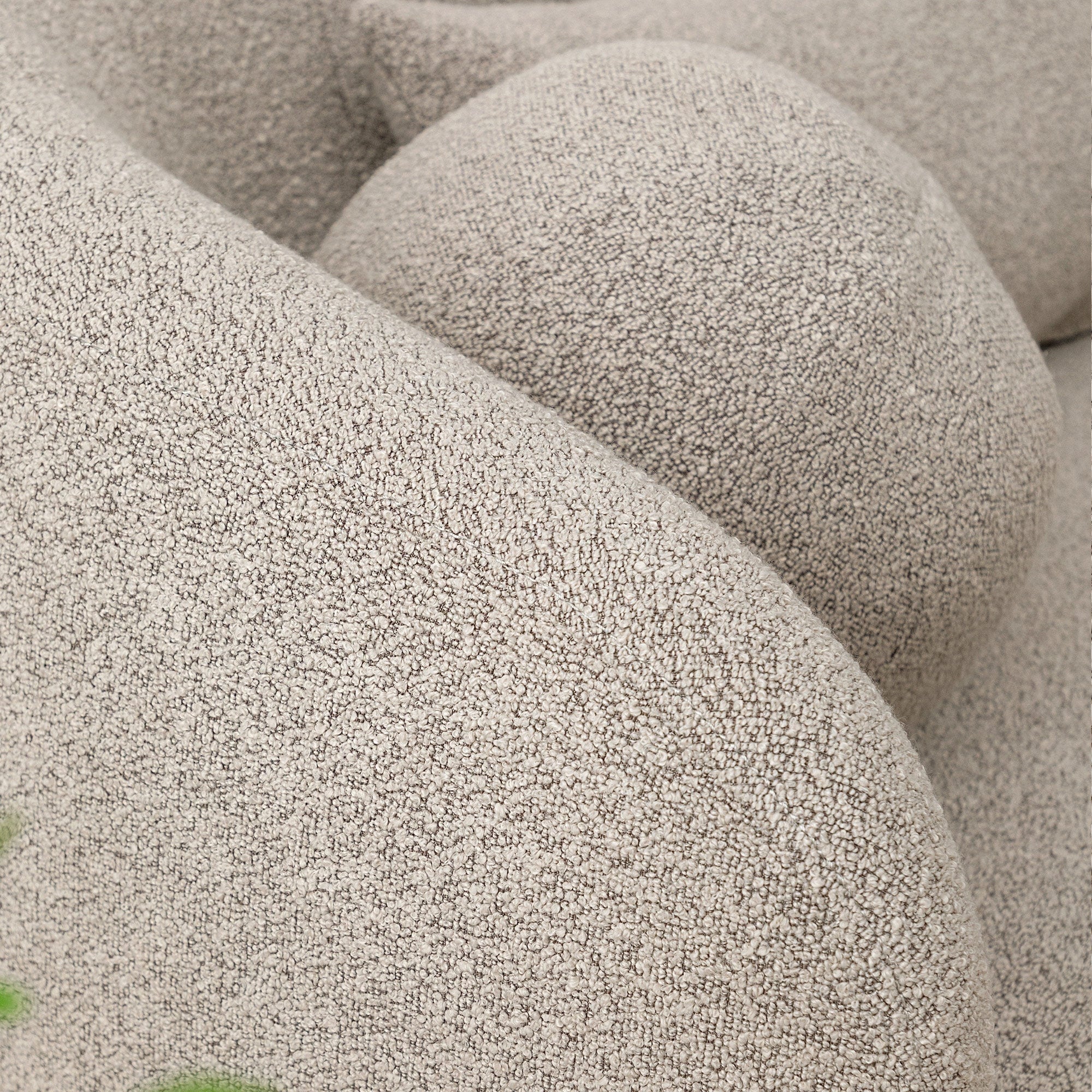 Causeuse 2 places rembourrée KINWELL Boucle avec coussins
