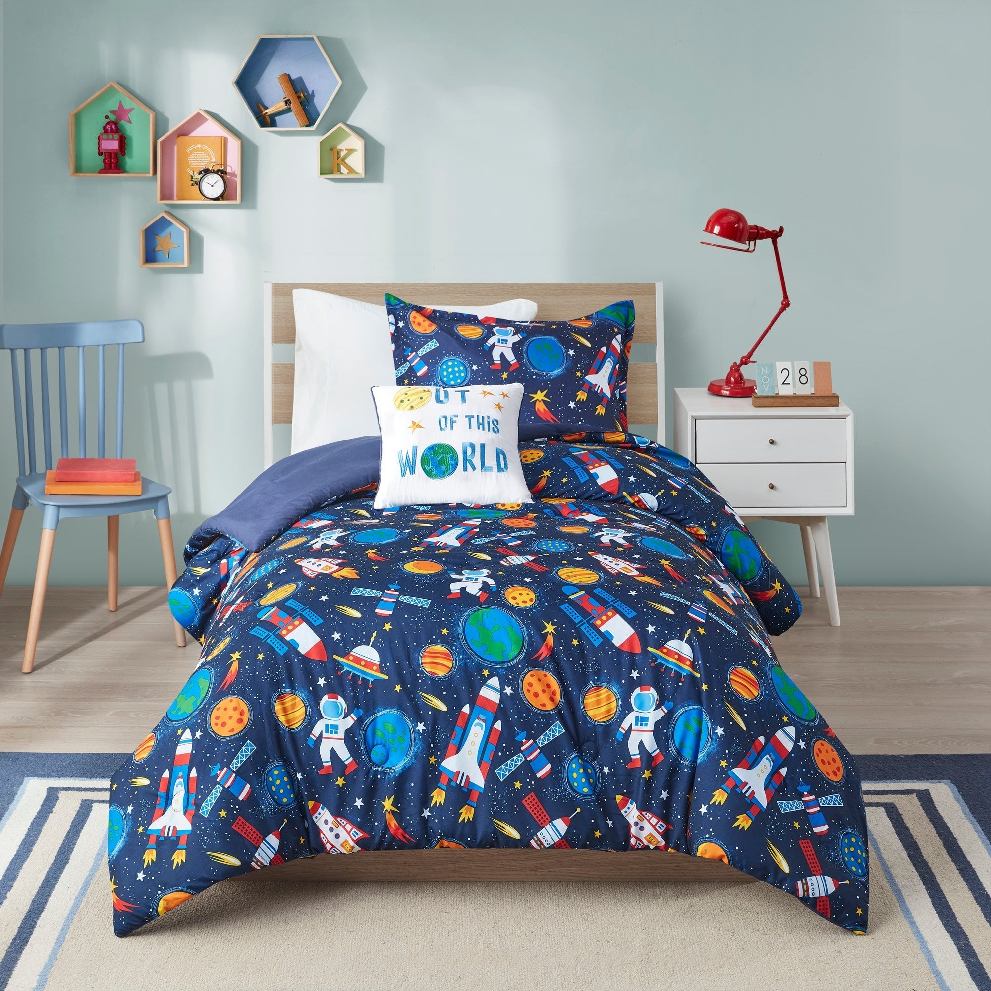 Parure de lit Conner Outer Space par Intelligent Design Kids