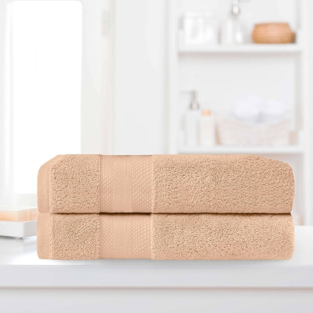 Lot de 2 draps de bain épais en coton turc de qualité supérieure