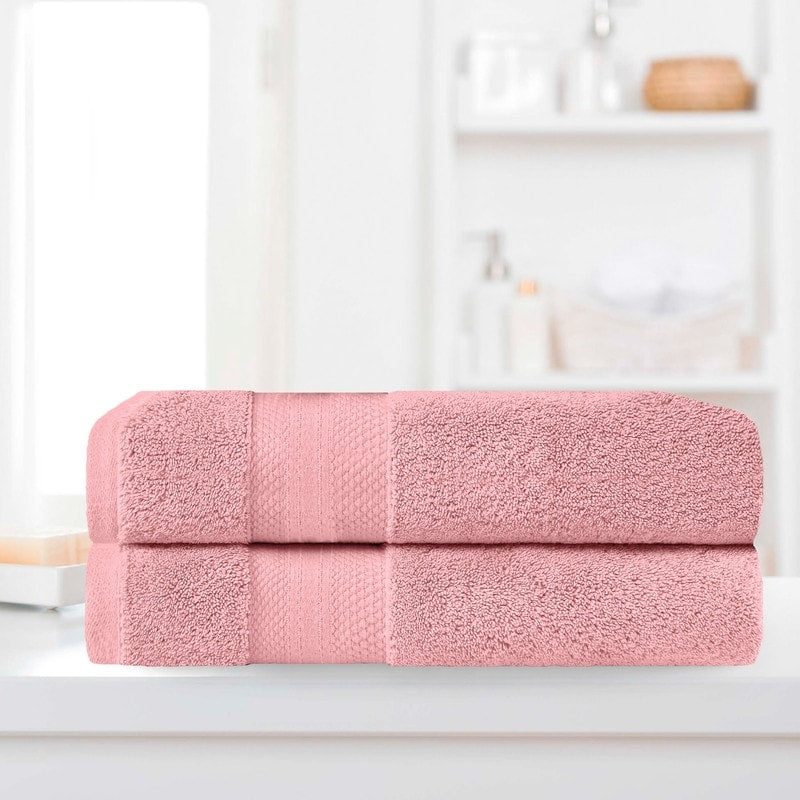 Lot de 2 draps de bain épais en coton turc de qualité supérieure