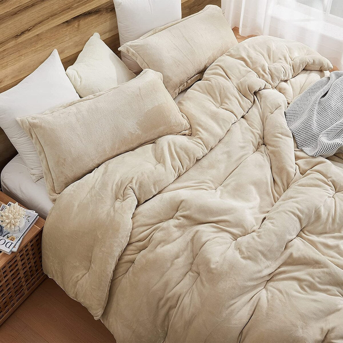Thicker Than Thick® - Coma Inducer® Oversized Comforter Set - Standard Plush Filling - Birch